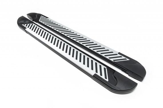 Бокові пороги Line (2 шт., Алюміній) Коротка база для Citroen Jumper 2007-2024 та рр