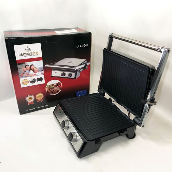 Контактний притискний електричний гриль Crownberg ZJ-345 CB-1044 2000W | Зображення 6