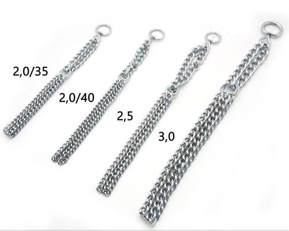 Нашийник удавка цепочка для собак Zoo-hunt металический УЛ 2 УЛ2 2,5 мм 45 см | Зображення 3