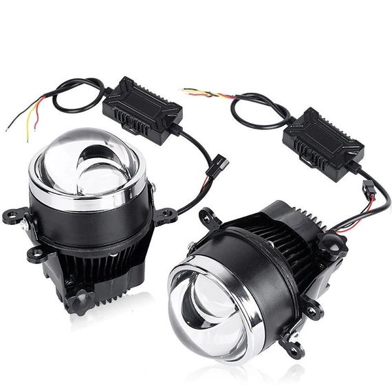 Комплект універсальних протитуманних фар SANVI BI-LED LASER 30/45W (Renault, Citroen, Ford, Mitsubishi, Opel, | Зображення 6