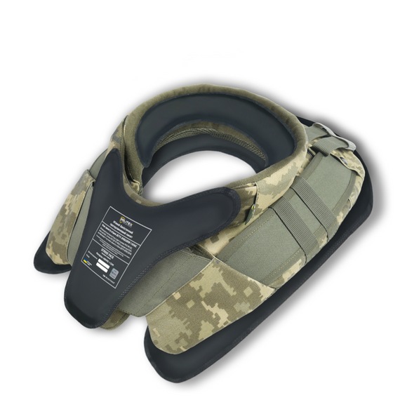 захист шиї з балістичним пакетом UHMWPE 1 класу піксель