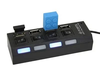 USB хаб на 4 порта + swith | Зображення 1