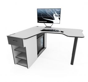 Стол компьютерный Comfy-Home Kano-2 белыйчерный