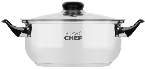 Каструля Bravo Chef 18 см (1.6 л) з бакелітовими ручками | Зображення 1