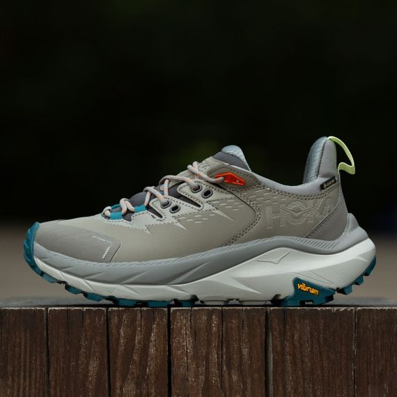 Кросівки демісезонні шкіряні Hoka GTX колір сірий