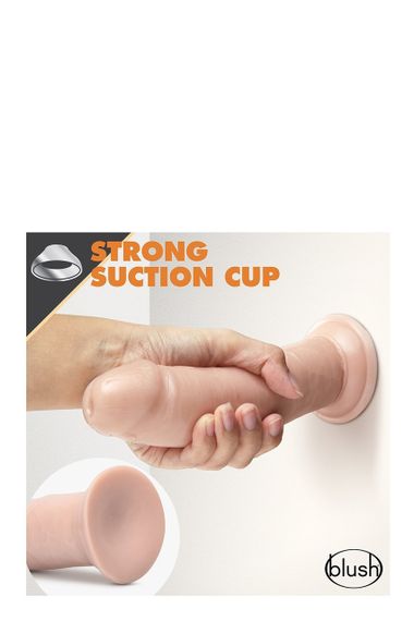 Фаллоимитатор самосмазывающийся Blush Dr. Skin реалистичный, телесный sexstyle | Зображення 3
