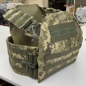 Плитоноска Plate Carrier зі швидким скиданням IRR Cordura 500 D Піксель ММ-14 (olive)