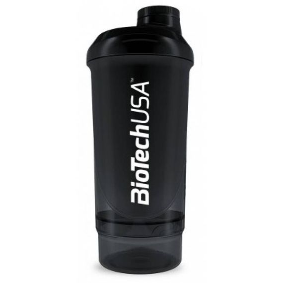 Шейкер Biotech Shaker Wave 600 ml (250 ml+100 ml) "Panther Black"