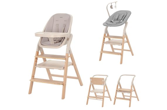 Стілець для годування CRL-16701 "Ergo" Linen Beige MOQ CARRELLO