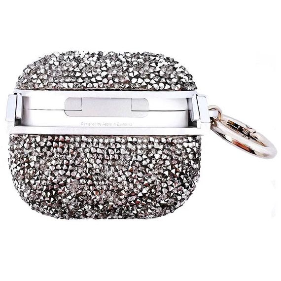 TPU чохол Bling World Rock Diamond для навушників AirPods 3 Срібний | Зображення 2