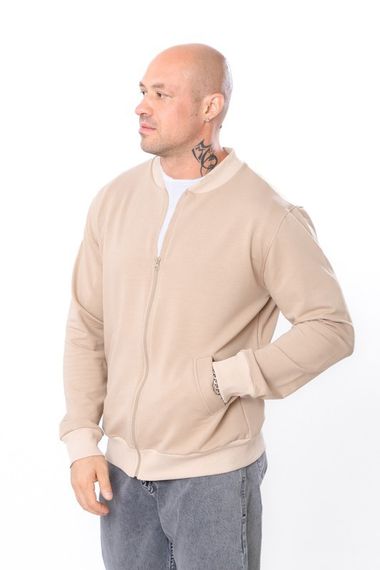Бомбер чоловічий Носи своє 50 Бежевий (p-6751-171366) | Зображення 2