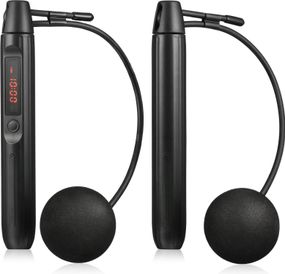 Розумна скакалка Gymtek Smart з дисплеєм і Bluetooth чорна