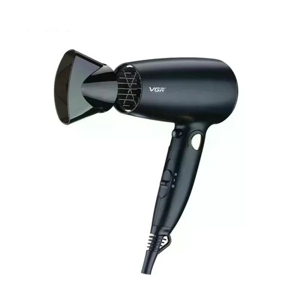 Дорожный складной фен VGR V-439 1600W • Компактный фен для сушки и укладки волос с холодным обдувом и насадкой-концентратором | Зображення 4