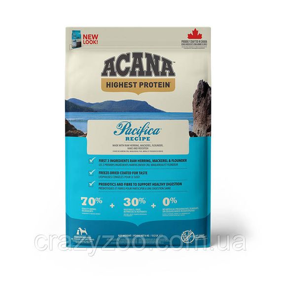 Сухой корм для собак всех пород Acana Pacifica Recipe с рыбой 6 кг a54160