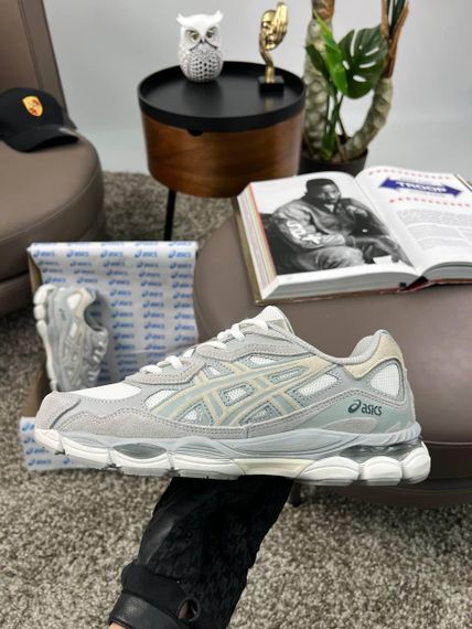 Чоловічі кросівки ASICS Gel-NYC Grey White (замша , текстиль) 44 28 | Зображення 6