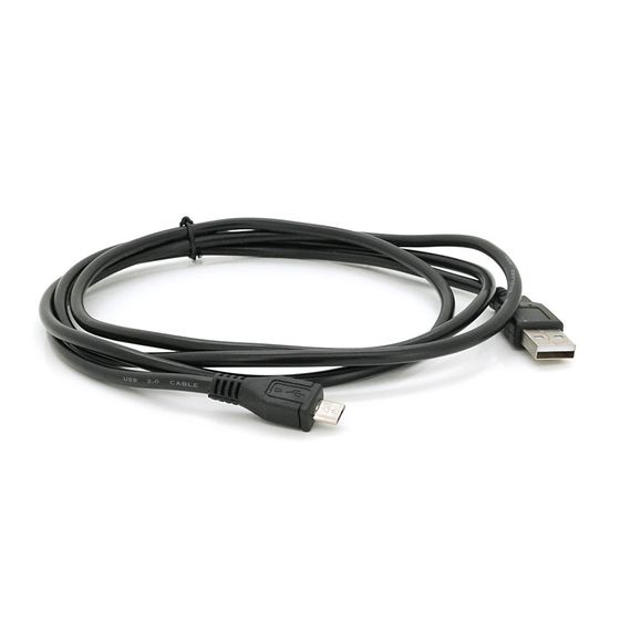 Кабель USB 2.0 (AM/Miсro 5 pin) 1, 5 м, чорний, Пакет Q250
