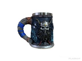 Кружка Чашка 3D Рог Молот Тора 550ml