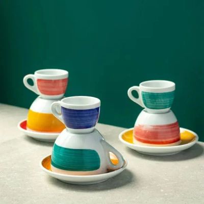 Чашка Ancap cappuccino 180 мл, серія Verona Millecolori Red (35118) | Зображення 4