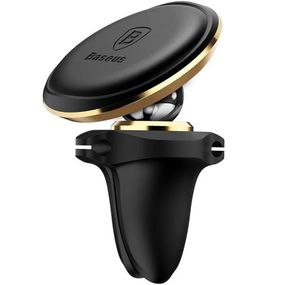 Автодержатель магнитный Baseus Magnetic Air Vent OS with cable clip (C40141201113-00) Rose Gold