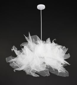 Люстра підвісна на 1 лампочку 27310 Білий 30-100х68х68 см.