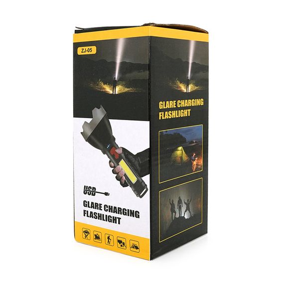 Фонарь ручной LANTERNA ZJ-05.1W Led CreeXPE+COB, 3+1 режим, встроенный аккум | Зображення 4