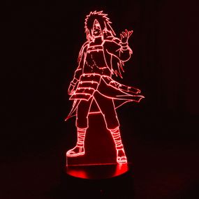 Акриловий світильник-нічник Учіха Мадара (Uchiha Madara) 2 червоний tty-n000394