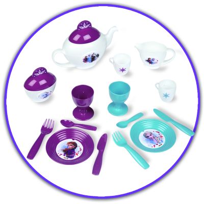 Ігровий набір Smoby Toys Візок Фроузен-2 Знімна таця і сервіз 17 аксесуарів (310517) | Зображення 4