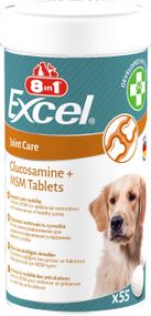 Витамины для здоровья суставов у собак 8in1 Excel Glucosamine + MSM, 55 табл
