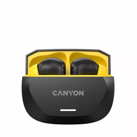 Навушники Canyon Hexagon 7 TWS ANC+ENC Wireless Charge Black/Yellow (CNS-TWS7BY) | Зображення 1