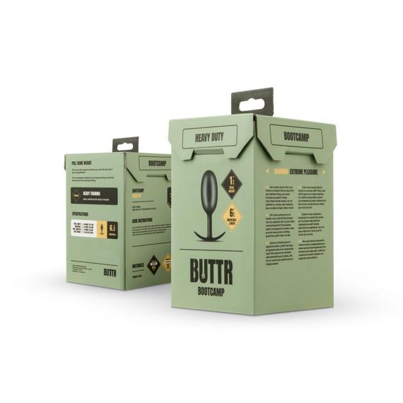 Анальна пробка BUTTR Heavy Duty Weighted Butt Plug Sex Aura | Зображення 5
