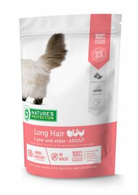 Nature's Protection Long hair Сухий корм для котів з довгою шерстю 400 г