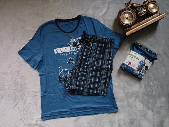 Чоловіча піжама футболка + шорти Livergy