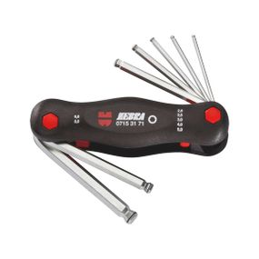 Набір ключів Г-подібних HEX з кулькою, у посиленому корпусі, 7 шт., ZEBRA