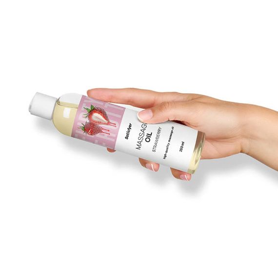 Розпродаж!!! Масажна олія Satisfyer Massage Oil Strawberry 250 мл (термін 30.04.2027) Sex Aura | Зображення 5
