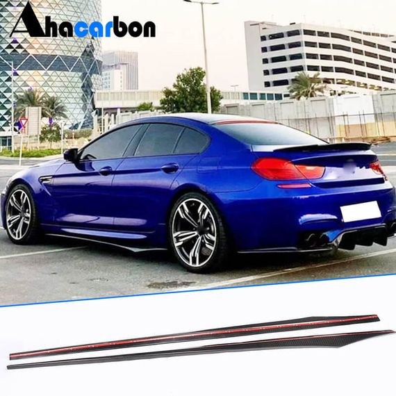 Накладки на пороги V1 (для F06 M-Sport, Карбон) для BMW 6 F12/F13/F06 2011-2018 гг