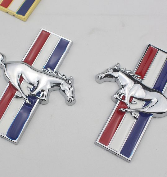 Ford mustang форд мустанг емблема Крила пара метал | Зображення 7