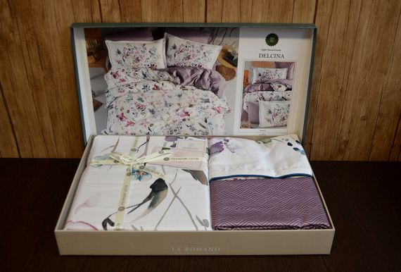 Постільна білизна La Romano Premium Satin 200×220 Delcina Berry | Зображення 3