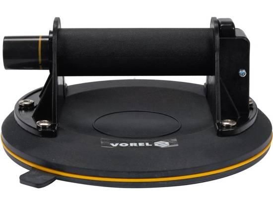 Присоска для монтажу скла одинарна 204мм 100кг Польща VOREL-05325 | Зображення 1