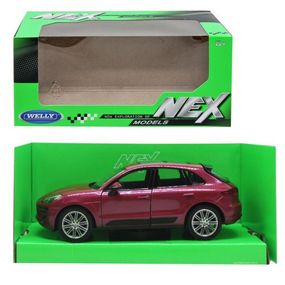 Уцінка. Машина метал Porsche Macan Turbo 1:24 вишнева - Відломане одне дзеркало