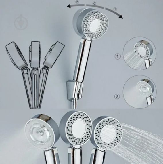 Насадка для душу двостороння 3 режими Multifunctional Faucet 9006 | Зображення 2