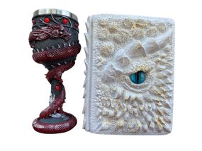 Подарунковий набір Келих 3D Танард Red і Блокнот 3D «Око Крижаного Хранителя»