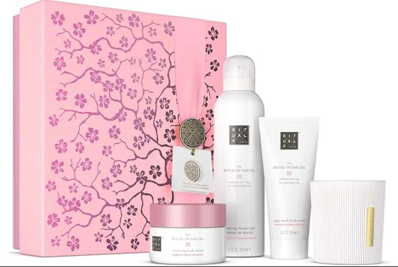 Подарунковий набір RITUALS... The Ritual of Sakura 4 bestsellers M (scrub, shower foam, cream, candle) | Зображення 1