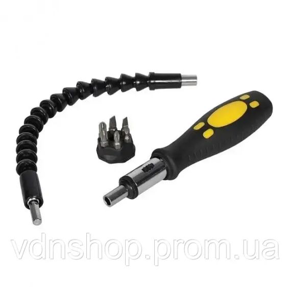 Подовжувач гнучкий для викрутки та дриля Snake Bit 30см чорний | Зображення 4