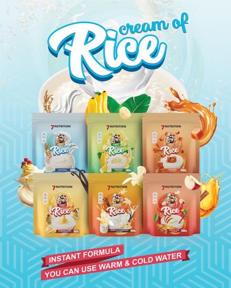 Рисовая каша 7 Nutrition Cream of Rice 1000 g (Banana) | Зображення 2