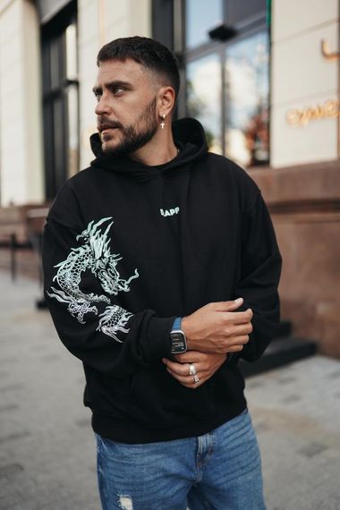 Худі з мерчем ДТФ (оверсайз) | Зображення 2