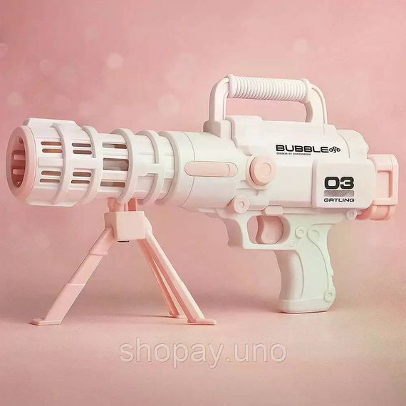 Базука с мыльными пузырями Bazooka Bubble Gun • Детская игрушка для запуска пузырей, улицы, праздников и активных игр | Зображення 5
