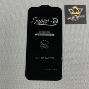 Захисне скло 5D Full Glue для Iphone 14 Pro | Mietubl Super | Чорне, повне покриття, 9H