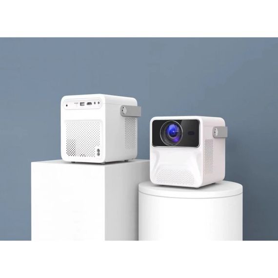 SMART проектор HD(1280*720) на ANDROID портативный XPRO PANOPLUS SOUNDBOX WHITE(4000 lumen) с подключением к iOS и Android для офиса, домашнего кинотеатра и проведения презентаций + Аэромышь в комплекте (L5G823_3899) | Зображення 2