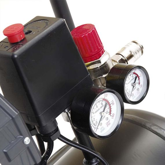 Компресор двоциліндровий безоливний 1,5 кВт 240 л/хв 8бар 24 л APRO 8501711 | Зображення 9