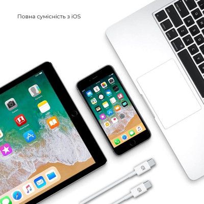 Дата кабель USB-C to USB-C 1.0m ABMM093 white Armorstandart (ARM63471) | Зображення 1